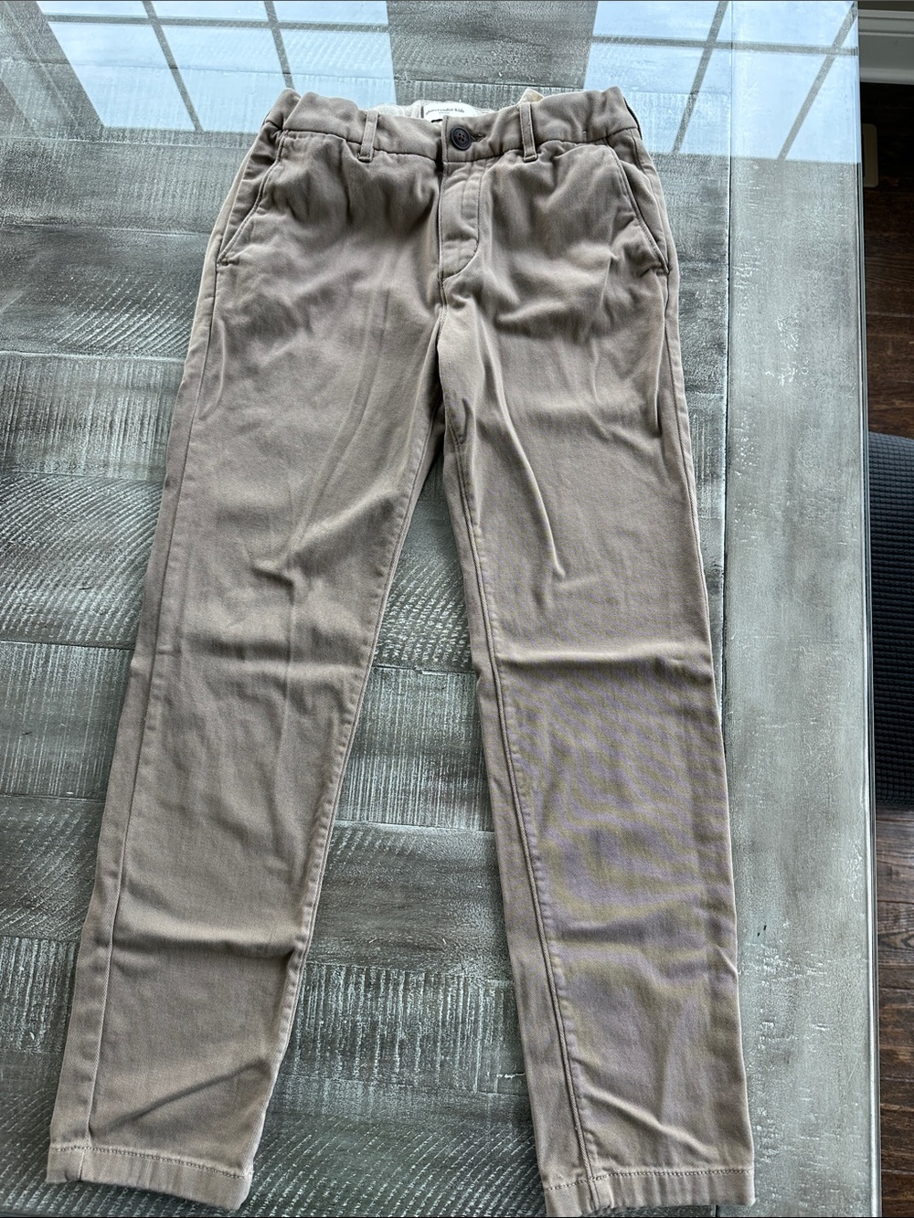 Abercrombie Kids Casual Slim Chino Pants - Taupe